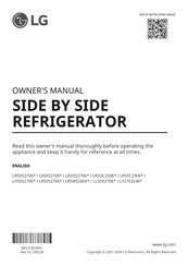 LG LRSOS2706S.ASTCNA0 Owner's Manual