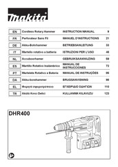 Makita DHR400ZKUN Instruction Manual