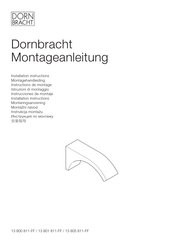 Dornbracht 13 801 811 Series Installation Instructions Manual