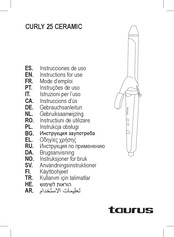 Taurus CURLY 25 CERAMIC Instructions For Use Manual