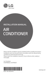 LG PLNTRN001 Installation Manual
