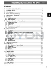 Dyon MOVIE SMART 55 XT-3 V2 Manual