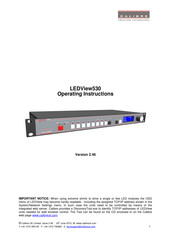 Calibre UK LEDView530 Operating Instructions Manual