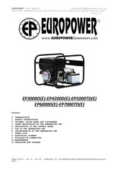 Europower EP3000D User Manual