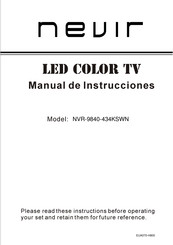 Nevir NVR-9840-434KSWN Operating	 Instruction