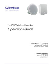 CyberData 011512 Operation Manual