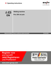 EWM Pico 200 cel puls Operating Instructions Manual