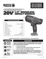 Matco Tools MCL2012BIWB Manual