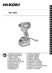 HIKOKI WH18DCWHZ Handling Instructions Manual