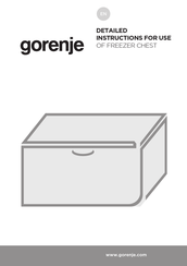 Gorenje G600 FH30EAW Instructions For Use Manual