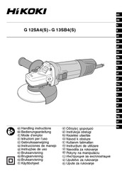 HIKOKI G 13SB4S Handling Instructions Manual