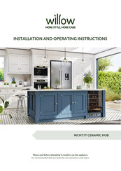 Willow WCH77T Installation And Operating Instructions Manual