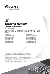 Gree GUD71PHS1/C-S Owner's Manual