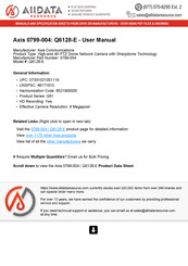 Axis 0799-004 User Manual
