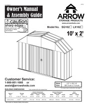 Arrow Storage Products LX102 Owner's Manual & Assembly Manual
