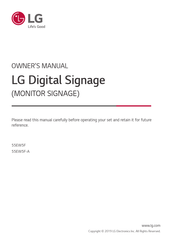 LG 55EW5F-A.AUS Owner's Manual