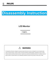 Philips 172B9TL Disassembly Instructions Manual