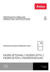 Amica FK299CEHE01AG Operating Instructions Manual