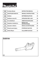 Makita DUB184Z Instruction Manual