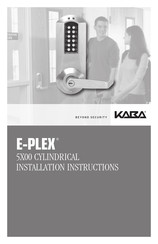Kaba E-Plex 5000 Installation Instructions Manual