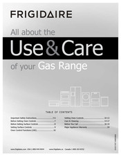Frigidaire FFGF3011LWH Use & Care Manual