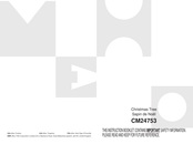 Costway CM24753 Manual