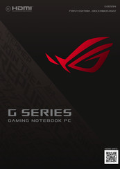 Asus ROG Zephyrus G14 GA402XZ-N2005W Manual