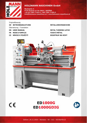 HOLZMANN MASCHINEN ED1000GDIG User Manual