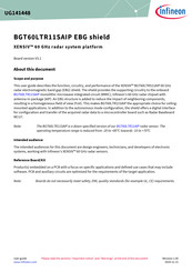 Infineon XENSIV BGT60LTR11SAIP EBG shield Manual
