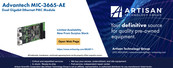 Advantech CompactPCI MIC-3665A User Manual