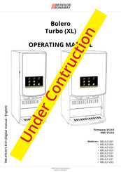 BRAVILOR BONAMAT BRLXLF-031 Operating Manual