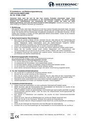 Heitronic 37269 Installation And Operating Instructions Manual