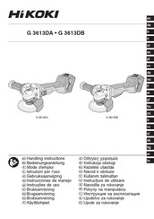 HIKOKI G 3613DB Handling Instructions Manual