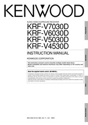 Kenwood KRF-V4550D Instruction Manual