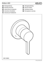 KEUCO Edition 400 51551130001 Mounting Instruction