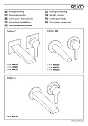 KEUCO Edition 400 51516290201 Mounting Instruction