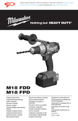 Milwaukee M18 FPD-202X Original Instructions Manual