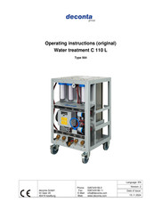 deconta C 110 L Operating Instructions Manual