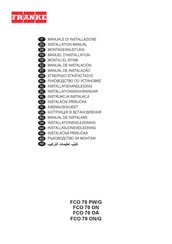 Franke FCO 70 PW/G Installation Manual