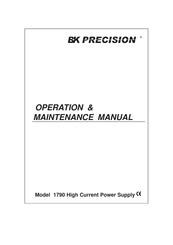 BK Precision 1790 Operation & Maintenance Manual