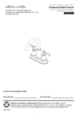 Allen + Roth 67130W-607001 Manual
