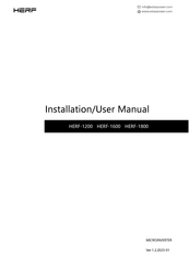 Estar HERF-1200 Installation & User Manual
