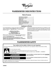 Whirlpool LTE6234DQ0 User Instructions