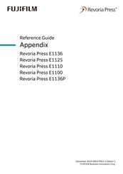 FujiFilm Revoria Press E1136P Reference Manual