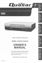 Panasonic Quasar VHQ730 Owner's Manual