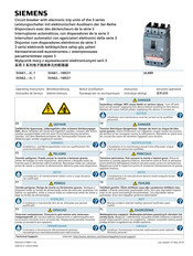 Siemens 3VA61-H Series Operating Instructions Manual