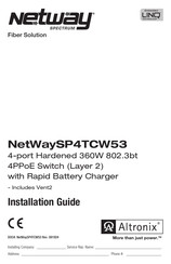 Altronix NetWaySP4TCW53 Installation Manual