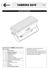 ARRI CLAYPAKY TAMBORA RAYS Instruction Manual