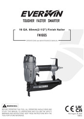 Everwin FN1665 Operation And Maintenance Manual