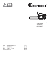 Zenoah G2100T Operator's Manual